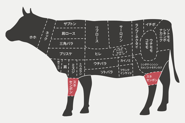 最高級A5ランク国産黒毛和牛『BMS12』 煮込みなどに 〈スネ 塊肉〉 500g
