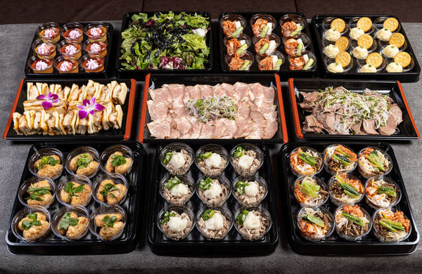 【オードブル】和牛ハツの入った肉絨毯 松プラン 15名様〜