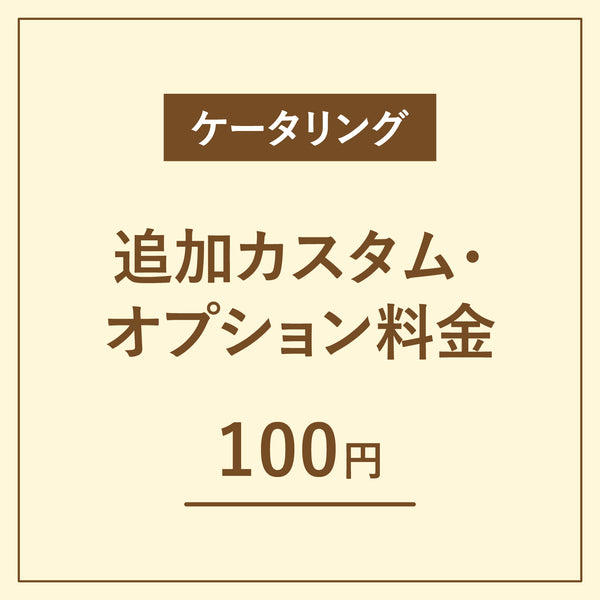 【ケータリング】追加カスタム・オプション料金【100円】